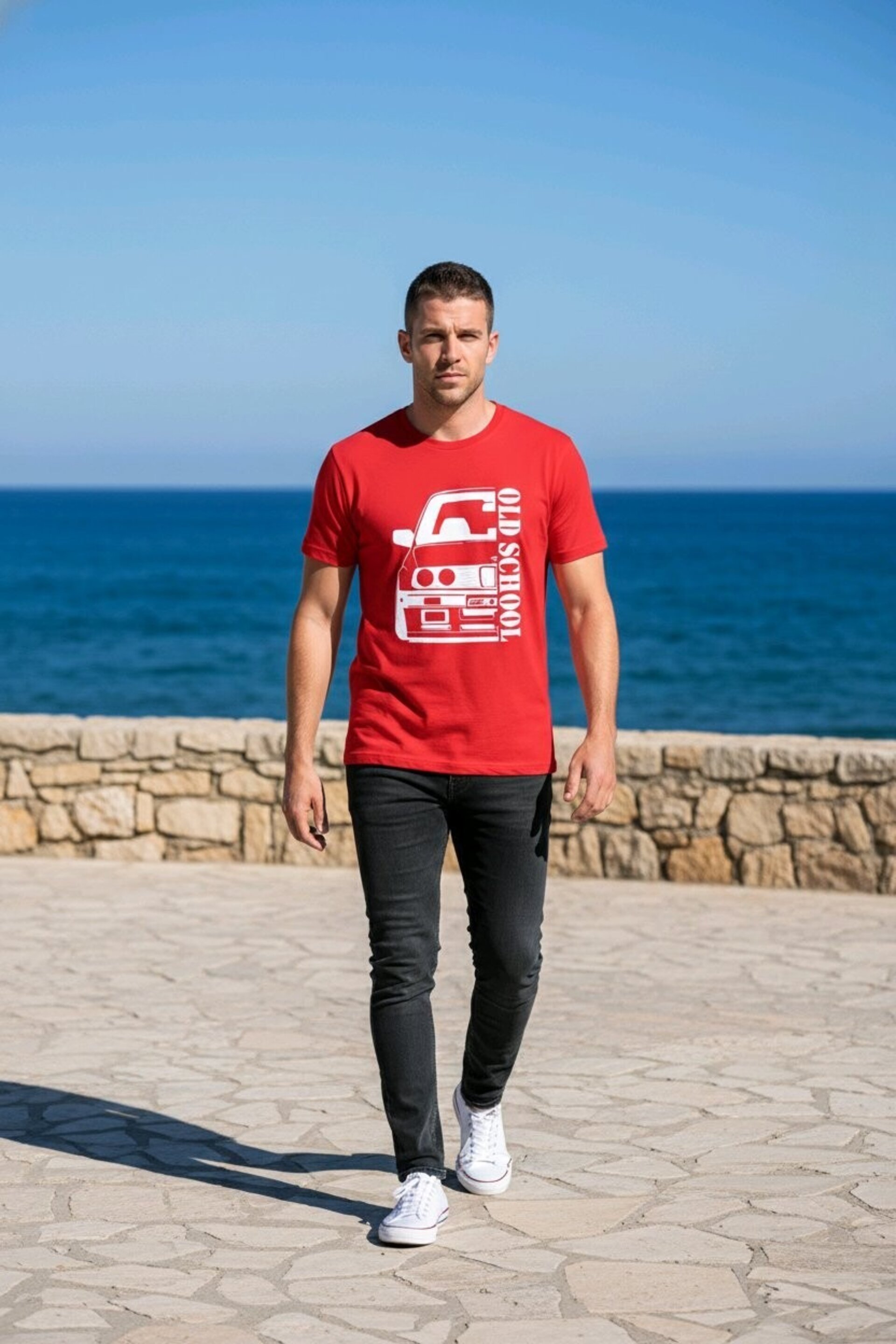 Camiseta Unisex “Old School” E30 Moda Urbana Casual - 1