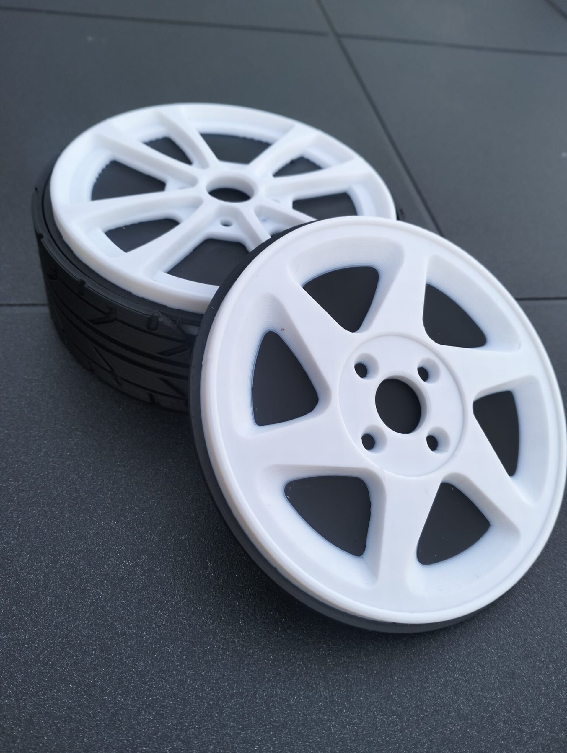 Pack Posavasos Llantas Deportivas Blancas (6 uds) - 5