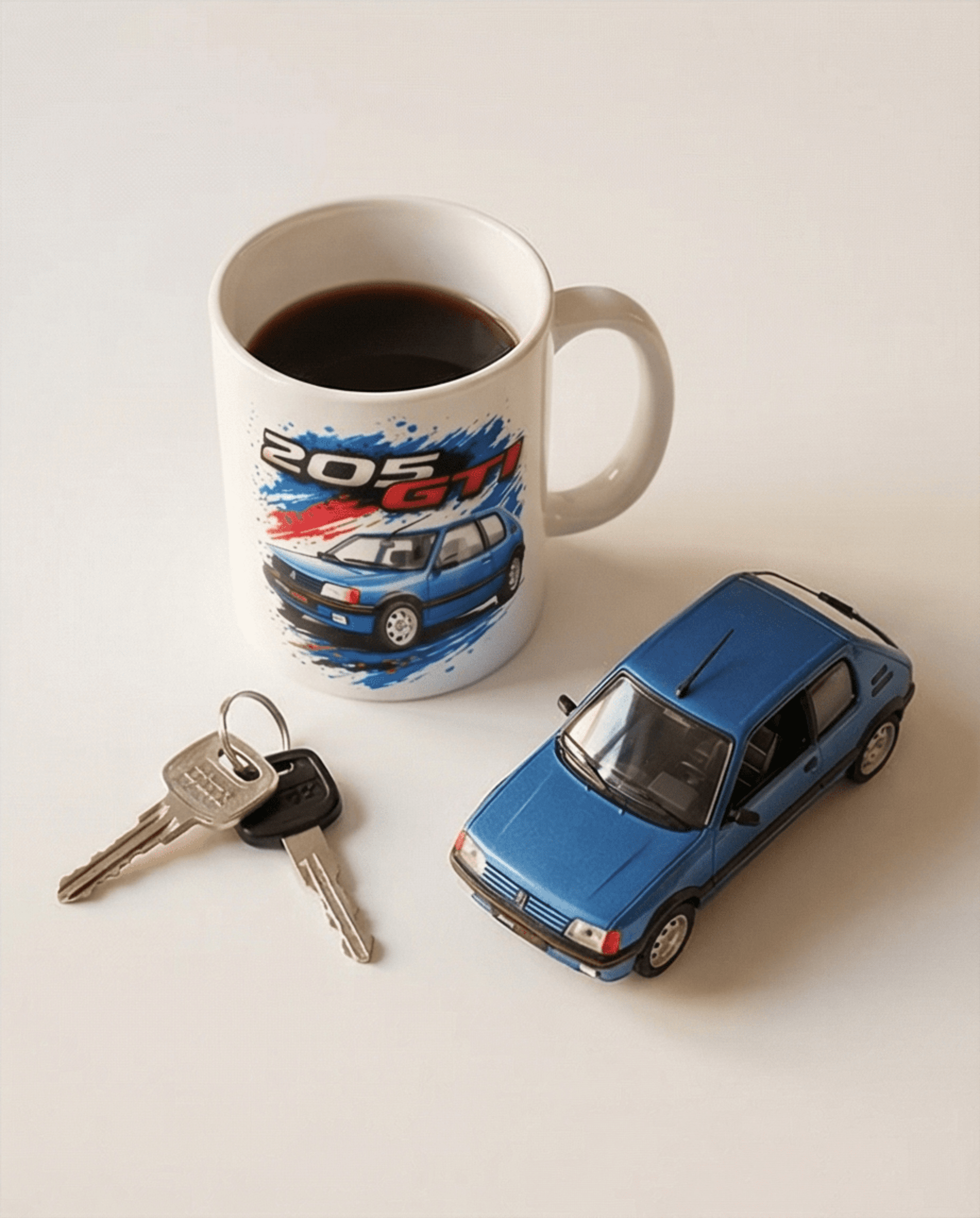 Taza de Cerámica Peugeot 205 GTI – Edición "Legendary Blue" - 2