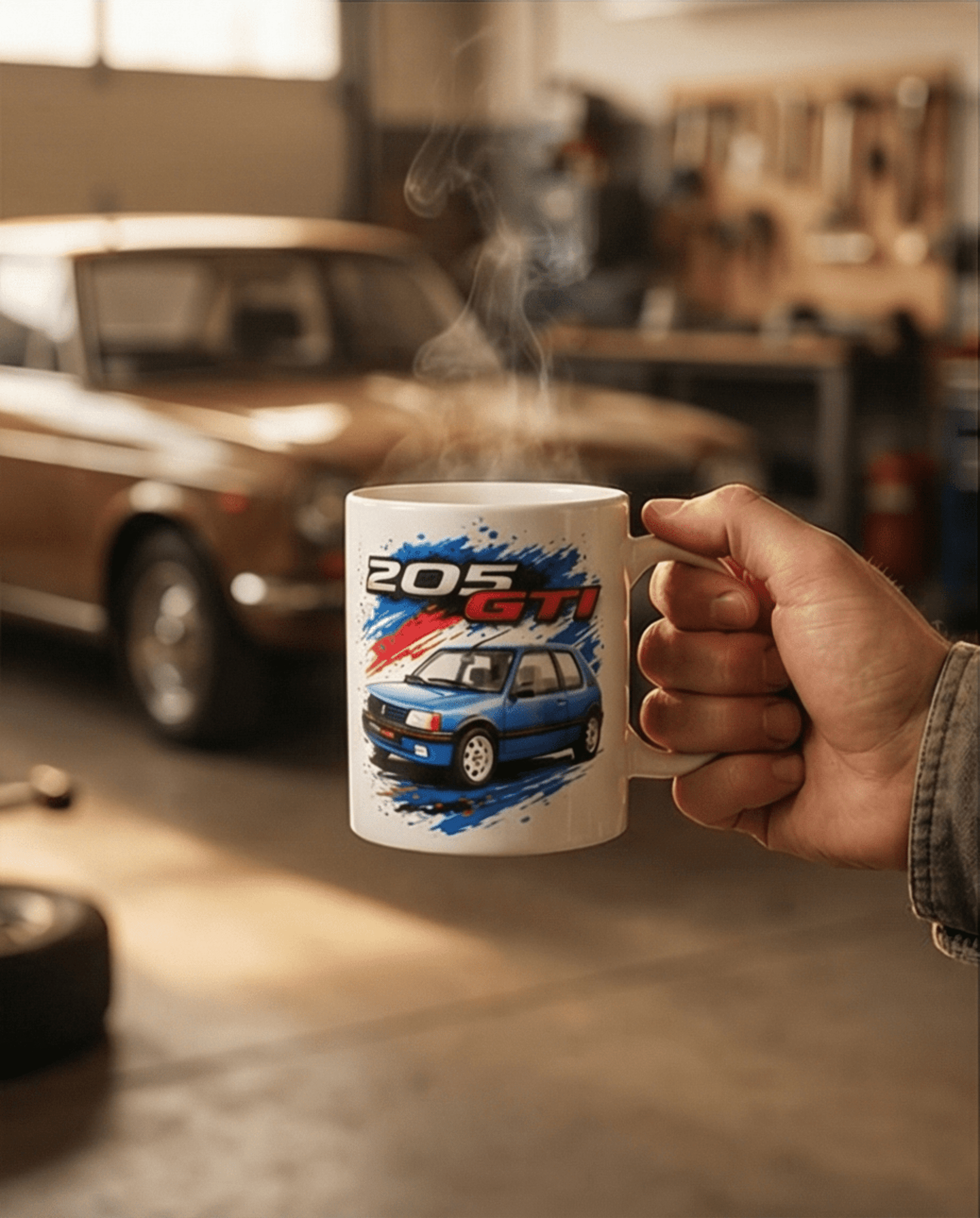 Taza de Cerámica Peugeot 205 GTI – Edición "Legendary Blue" - 4