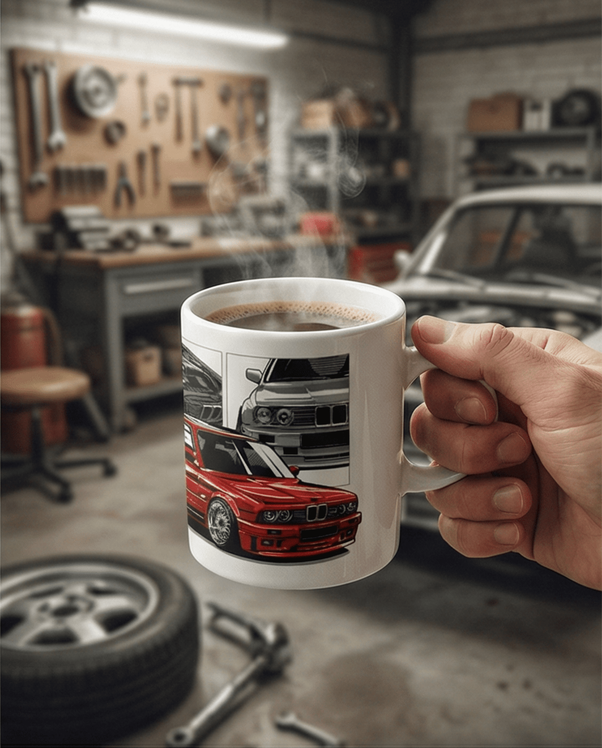 Taza de cerámica E30 – Diseño clásico deportivo - 2